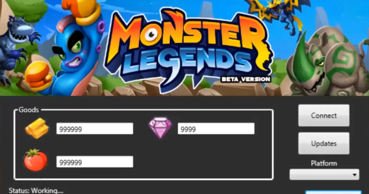 monster legends unlimited gems mod apk download